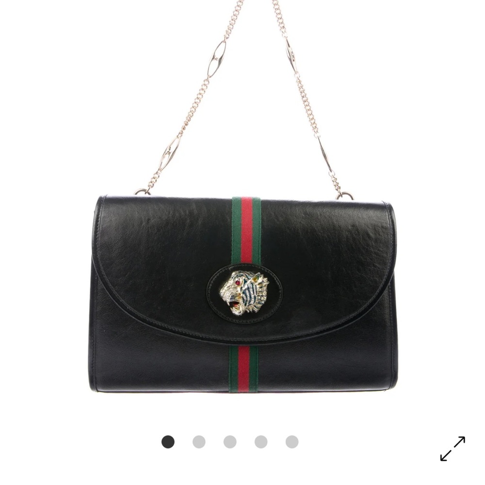Black Designer Shoulder Bag with Chain Strap